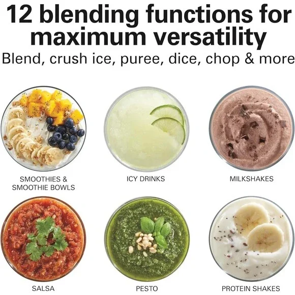 Hamilton Beach Power Elite Multi-Function Blender - Black (58148AJ) NIB Kitchen